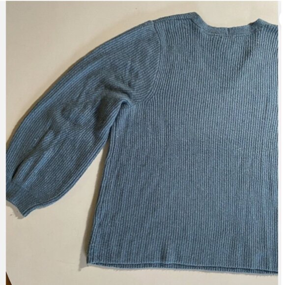 J Jill Long Sleeve V Neck Sweater Cotton Blend - Picture 4 of 7